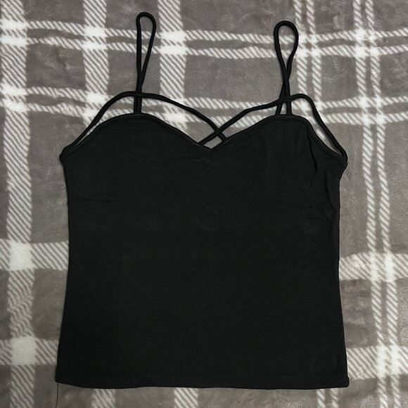 Brandy Melville Black Strappy Tank – Sleek & Minimalist ✨ - Picture 1 of 3